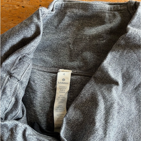 Grey Lululemon Leggings - Picture 2 of 5